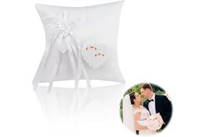 ‎FOSOLONI Fosoloni Hochzeit Ringkissen Ring Kissen, Ehering-Kissenfür Ringträger, Party & Accessories Vintage Hochzeit Ringkissen 20cm*20cm