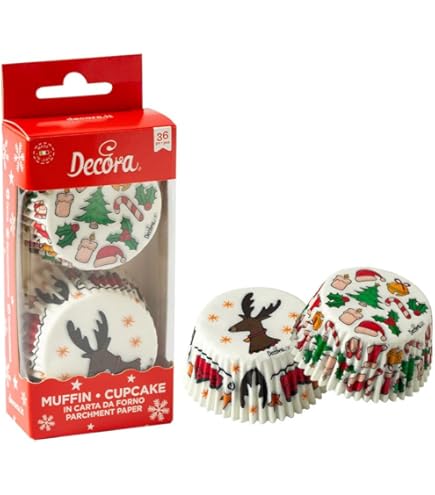 300 Pirottini Carta Per Cupcake - 6 Design Tulipano, Antiaderenti | Per Muffin, Dolci E Feste