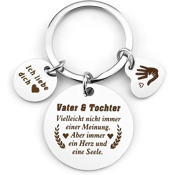 Emotionaler Schlüsselanhänger Für Papa - 'Immer Mein Held' Gravur