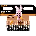 Duracell Plus 163584 - Batterie alcaline AAA, 1,5 V, LR03 MN2400, confezione da 10
