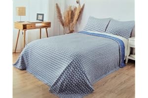 LUGA SHOP Coordinato Completo Letto Lenzuola In Morbido Pile Singolo Matrimoniale Scozzese (SINGOLO, Lele-3)