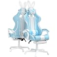 Chaise Gaming Ferghana Ergonomique - Appui-tête Et Lombaire Réglables, Inclinaison 135°, Cuir PU Respirant - Gris