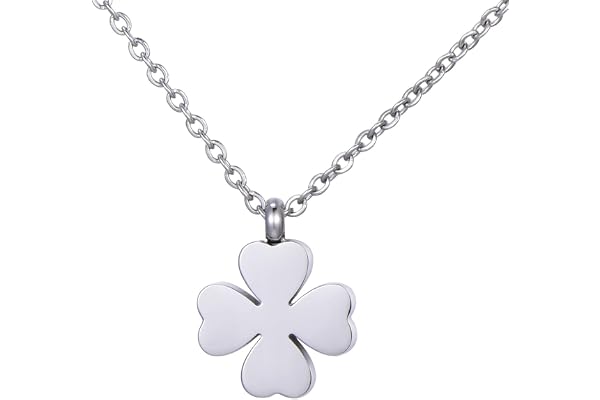 Morella Collier Femme avec Pendentif Symboles Acier Inoxydable argenté et Sac en Velours