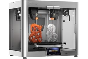 Snapmaker Imprimante 3D IDEX J1s - Vitesse 5X rapide - FDM - Entraînement direct indépendant - Double extrudeuse - Impression double matériau - 4 modes d'impression - Toutes les structures métalliques
