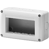 Gewiss GW27004 Contenitore Per Apparecchi System 4 Posti Grigio RAL 7035 IP40