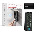 SwitchBot Smart Keypad Touch for SwitchBot Lock, Fingerprint Keyless Home Entry, IP65 Waterproof, Supports Virtual Passwords for Home Security