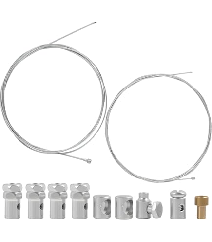 2M Universal Motorrad Seilzug Reparaturset - Gas- & Kupplungskabel Mit 9 Nippeln