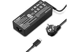 WOXNKLD Chargeur USB C 65W pour Lenovo ThinkPad T480 T480s T590 T495 E480 E580 T590 X13 X280 X380 X390 L380 L390 L480 L490 E14 E15 Yoga Chromebook IdeaPad Type C Adapter Power