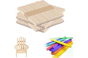 Yisscen BâTon De Glace,200 pièces Batonnet Bois,Spatule Bois Epilation,Enfants BâTonnets en Bois pour Bricolage,Abaisse Langue Bois,Convient pour le Bricolage et L'Artisanat