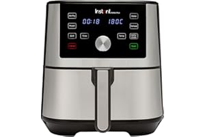 INSTANT POT Instant Vortex Digital Single Drawer Air Fryer with Easy to Use 6 Smart Programmes - Air Fry, Bake, Roast, Grill, Dehydrate, and Reheat - Dishwasher Safe Basket Stainless Steel - 5.7L, 1700W