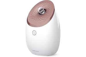 medisana DS 600 nano-ion facial sauna, vaporizador facial para limpieza facial en profundidad de poros con tecnología UV y protección contra sobrecalentamiento, función timer y desconexión automática