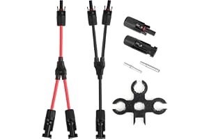 Y solkabelset, innehåller 1 par 1 Y2 Solar Y-kabel, MC4-kontakt (hane och kvinna), presstång, Ykabel sSolar 4 mm2 Y-kabel, 10