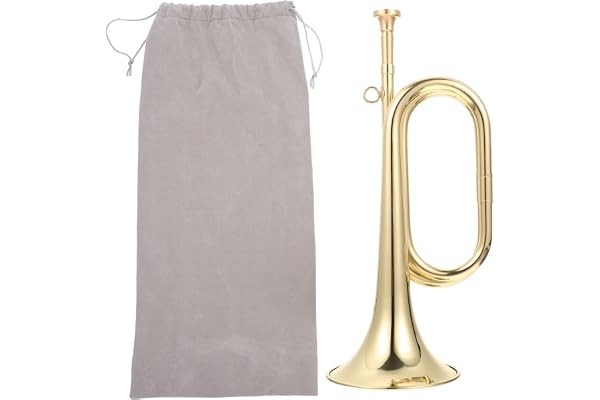 Vaguelly Clairon De Cavalerie En Laiton 31Cm Pour Débutants - Instrument À Vent Portable Avec Son Naturel Pour Écoles Et Orchestres Militaires