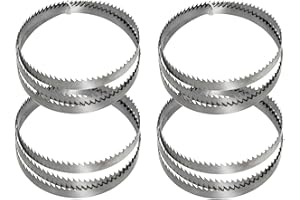 Sankuai Lot De 4 Lames De Scie À Ruban M42 Bi-métal, 1140 X 13 X 0,65 Mm, 10/14 DPP, Compatible avec MBS 105 V