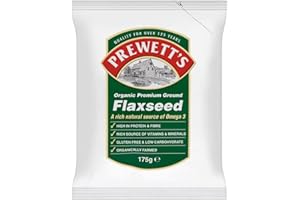 Prewetts Organic Premium Ground Flaxseed 175g - Pack of 3