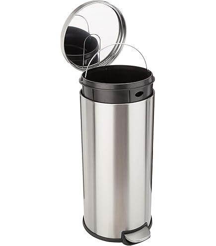 Simplehuman Smalle Pedaalemmer Ovaal, 45L zwart kopen