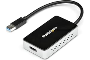 StarTech.com USB 3.0 to HDMI Adapter w/ 1x USB, HDMI Monitor Converter for Windows , TAA (no support for macOS/ChromeOS/Linux)
