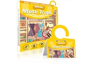 Nehaii Moth Traps, 7 Pack Moth Repellent for Wardrobes, Clothes Moth Traps, Carpet Moth Treatment, Moth Repellent for House, Anti Moth, Clothes Moth Pheromone Traps
