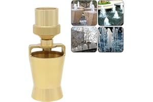 Hooshing Brass Fountain Nozzle 1.5" DN40 Internal Thread Ice Tower Sprinkler Head for Park Museum Library Fountain Pond