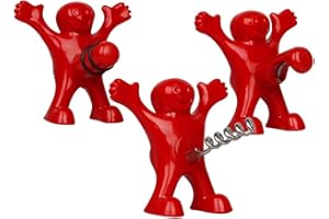 GÉNÉRIQUE Bouchon Cadeau Drole Drole Rigolo Ouvre Bouteille Homme Femme, Personnalisé DéCapsuleur De Vin Trois Mignons Humour Rouges Tire-Bouchons, Vin Bouchon, BièRe Ouvre Bouteille- Cadeau NoëL Anniversaire