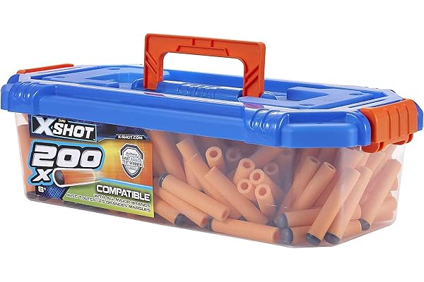 ZURU - XSHOT - Excel - RECHARGES - Valisette 200 Flèches en mousses - Compatibles avec Les Autres Marques - 36181