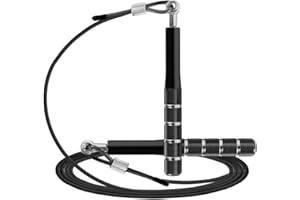 Corde à sauter, corde à sauter de vitesse Wastou pour l'exercice de remise en forme, corde à sauter réglable pour adultes pour hommes, femmes, enfants, filles