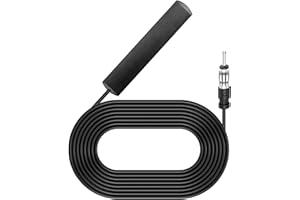 SAKERR 3M Windscreen Antenna, Universal Windshield Antenna with Din Adapter for Cars, Trucks, Motorhome and SUV - Black