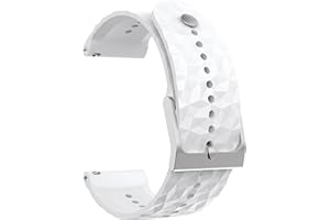 CZhkg Silicone Motif de Diamant Sangle pour Suunto 9 Baro/Suunto 9 Strap, Bracelet de Montres Sport Wristband Libération Rapide Bracelet Armband pour Suunto 9 Baro/Suunto 9/Suunto 7