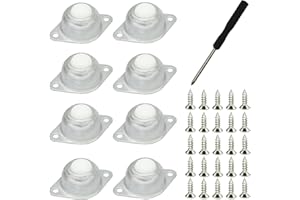 LEEWYOU Rueda de Bola de Nylon Rodamientos de Transferencia de Bolas Mini Ruedas Adhesivas 360° Ruedas Giratorias Pequeñas de nailon para Muebles, Sistemas Potencia Maquinaria Procesamiento