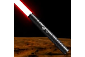 GFACHNT Espada Laser LED-RGB Lightsaber 7 Colores Sable de luz de Juguete con Mango de Metal, 1 Juegos de Sonido de Combate Simulado, Cadeaux de Noël & Jedi Knight Cosplay Sable de Luz