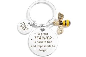 BOMEON Teacher Gifts Kering Teacher Gifts for Women Men Thank You Teacher Gifts Appreciation Inspirational Christmas Teachers' Day Birthday Thanksgiving Day Valentine's Day Anniversary Day Keychain Presents