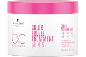 Schwarzkopf Professional 133904 Masque pour Cheveux Teints Bonacure Color Freeze, pH 4.5, 500 ml