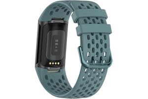 Vaporly UK Replacement Watch Strap for Fitbit Charge 5 or Charge 6 Band with Collapse Buckle Sports Mesh Breathable Silicone Wristband