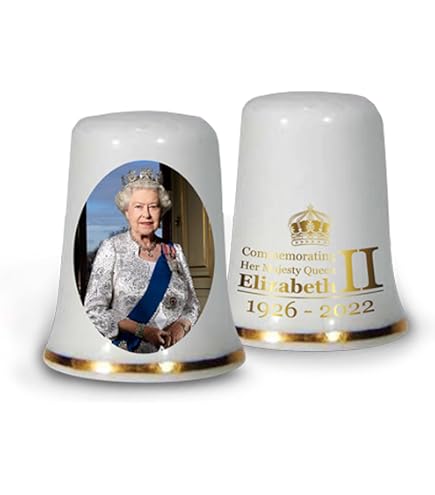 Dé à Coudre En Porcelaine Fine Collection - Pape Léo élu - Birchcroft - Avec Boîte Cadeau Dôme - 5