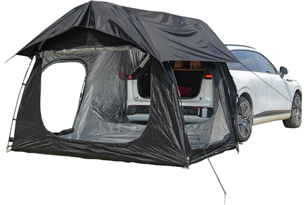 Tente D'auvent de Voiture, 300cm*150cm*210cm Tente de hayon Voiture Peut accueillir 2-3 Personnes Tente de hayon de Voiture Tente Hayon Voiture de étanche de Protection Solaire