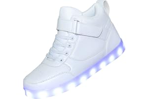 LAKEROM Kids Light up Shoes Led Sneakers USB Charging Flashing Trainers for Boys Girls High Top Sneakers