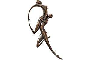 Design Toscano EU6790 Dance of Desire Couple Wall Sculpture, Polyresin, Black, 58.5 cm