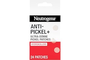 ‎NEUTROGENA Neutrogena Anti-Pickel+ Ultra-Dünne Pickel Patches 24stk. Hydrokolloid-Technologie,bekämpft Unreinheiten, reduziert Pickelgröße, schützt vor Pickelmalen