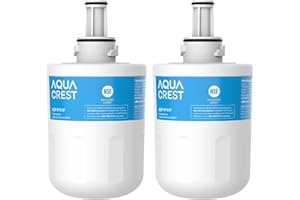 AQUA CREST DA29-00003F Fridge Water Filter, Compatible with Samsung® Aqua Pure Plus DA29-00003F, HAFIN1, DA29-00003A, DA29-00003B, DA29-00003A-B, DA61-00159A, DA97-06317A (2)