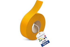 wolk Antirutsch Klebeband R13 Gelb (50,0 mm x 18,3 m) – Selbstklebendes Anti-Rutschband für Treppen, Rampen & Böden – Rutschhemmung nach BGR 181 – Innen & Außen, extrem belastbar
