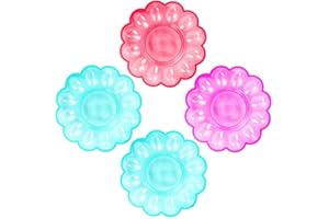 DOITOOL 4 StüCk Eierhalter - Kunststoff Eiertabletts FüR KüHlschrank, Platzsparende Eieraufbewahrung, ZufäLlige Farbauswahl, 24 * 24 * 3Cm, Ideal FüR KüChe Und Haushalt