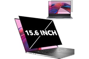 PHIMOOS Laptop Privacy Screen 15.6 Inch 16:9 Aspect for Hp/Dell/Acer/Lenovo/ThinkPad/Samsung/Asus/Sony,Anti-Spy,Anti Blue Light,Anti-Glare,Scratch-Resistant,Anti-Fingerprint