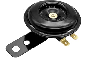 Hoembpn Klaxon Moto 12V/1,5 A Universel Puissant 105 dB Avertisseur Sonore étanche pour Voitures Motos Camions, Scooters karts Véhicules Tout-Terrain