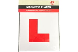 1ABOVE Fully Magnetic 2 Packs L Plates for Car, Car & Motorcycle Accessories for New Drivers, Learner