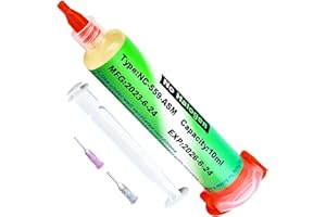 FITBITOP Flussmittel Löten, Bleifreies Kolophonium Lötpaste, No Clean Lötzinn mit Flussmittel, Elektronik Flussmittel Pasten für BGA/IC/CPU/PCB/SMD Lötzinn (10mL)