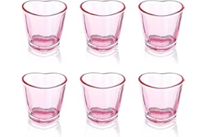 SOOPIISO Set di bicchierini da shot a forma di cuore, 42,5 g