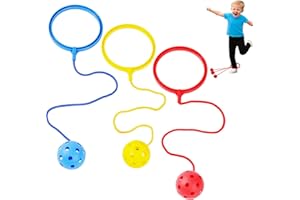 XLTXWD 3PCS Ankle Skip Ball for Kids, Skip Ball Set, Swing for Coordination Training, Fun Fitness Activities, Solo Workouts and Group Play