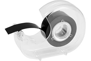 DOZYLIVE Ruban Adhésif Magnétique 1.9cm x 300cm, Bande Magnetique avec Forte Adhésivité, Ruban Aimanté avec Dérouleur, Bande Aimantée Adhésif pour Photos Cartes Postales