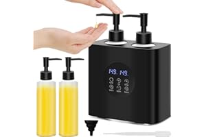 Massageöl Erwärmer mit Vier Ölflaschen, iklestar Massageöl Wärmer Gerät mit Doppelter Heizung, Automatische beheizte Körperlotion Flasche Creme Dispensers