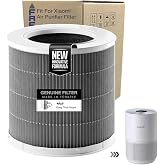 Faf Fresh Air Filter /_Xiaomi Smart Purifier 4 Kompakt Filtre ile Uyumlu 360 True Cam Hepa Yeni Formull&uuml; Filtre &Oslash;174xH174MM X